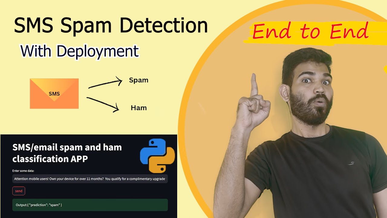 SMS Spam classification project with end to end deployment | end to end nlp project with deployment