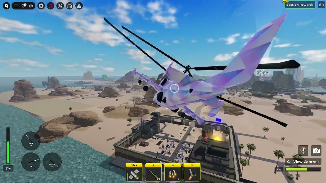 Destroying War Tycoon server with the BUFFED KA-52 Alligator