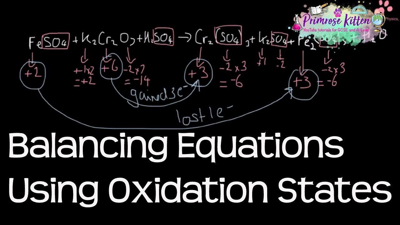 Balancing Equations Using Oxidation States -  Revision for A-Level Chemistry