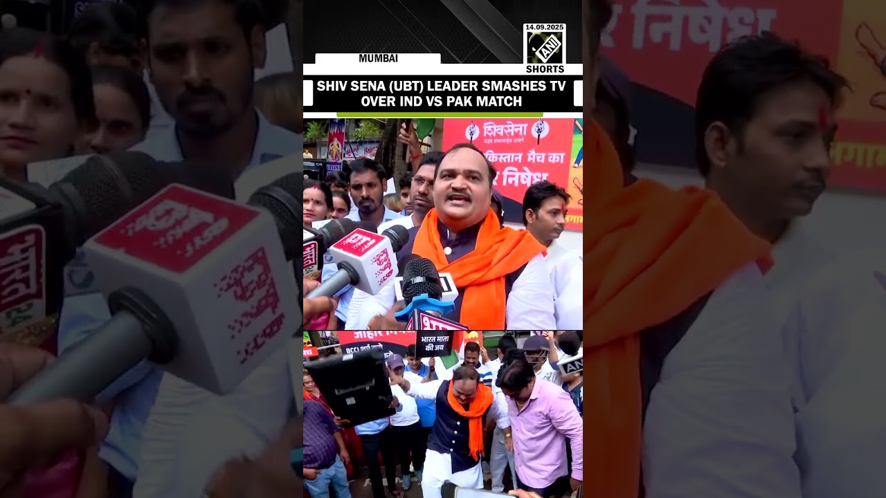&ldquo;BCCI has no right to play with emotions&hellip;&rdquo; Shiv Sena (UBT) leader smashes TV over IND vs PAK Match