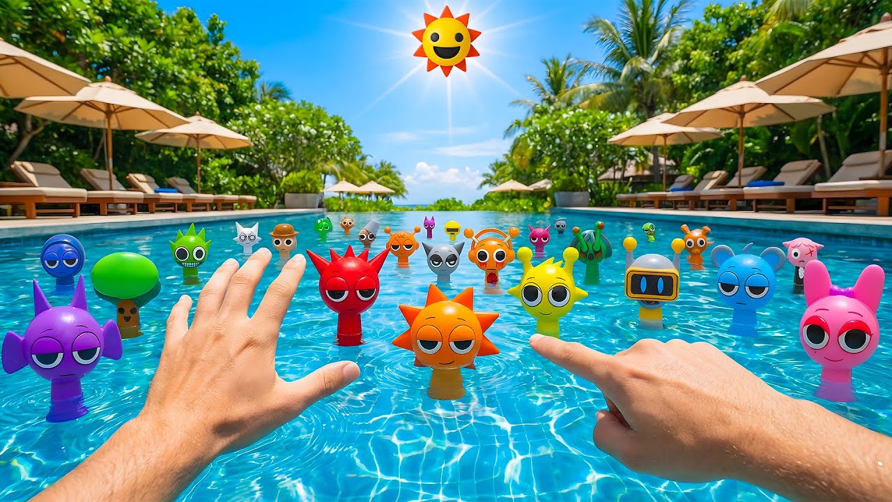 Finding the REAL SPRUNKI at the New Pool!