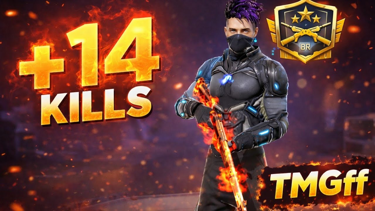 “14 Kills in  BR Ranked 🔥 Insane Clutch!”#trending #freefire #viral #ajjubhaiinmymatch #ff 