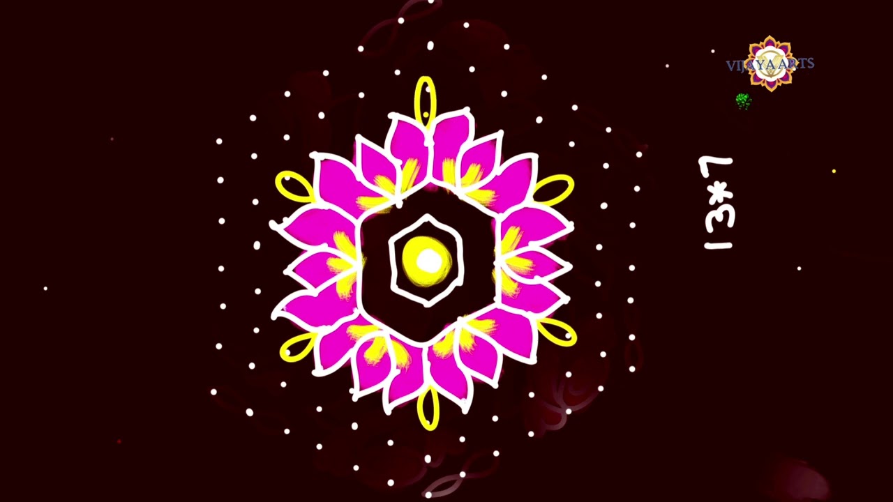 (13×7) dots new rangoli |  simple and easy rangoli daily rangoli |🌸🌺🌻🌹🌷🌼💐🍃🍀🐠🦚🦆🦋🐤🌿🌞🦜🌴🍂🌞🍁🌻🥀🐦🦢🐇 rangoli