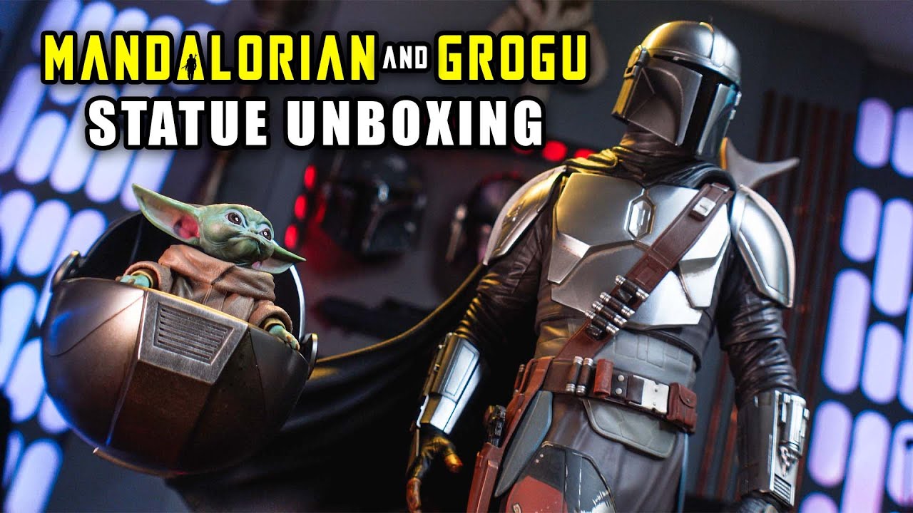 Sideshow Mandalorian and Grogu Premium Format Figure Unboxing