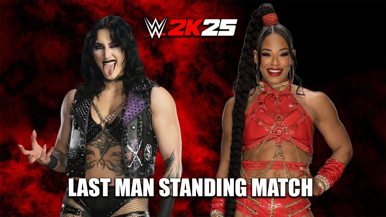Rhea Ripley vs Bianca Belair - WWE 2K25