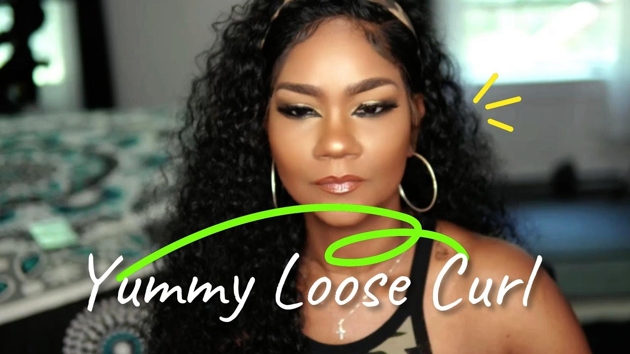 Yummy Hair Extensions Loose Curl - Installed and First Impression