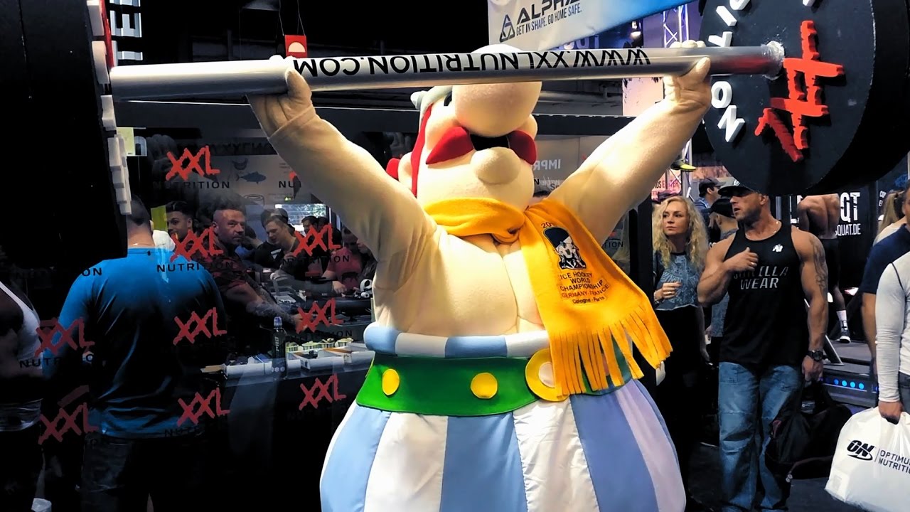 Mascots Asterix & Obelix get in shape for #IIHFWorlds