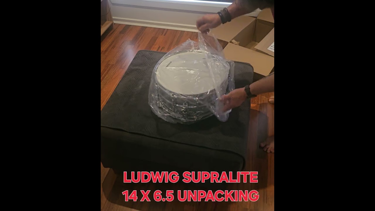 Ludwig Supralite 14 x 6.5 unpacking 