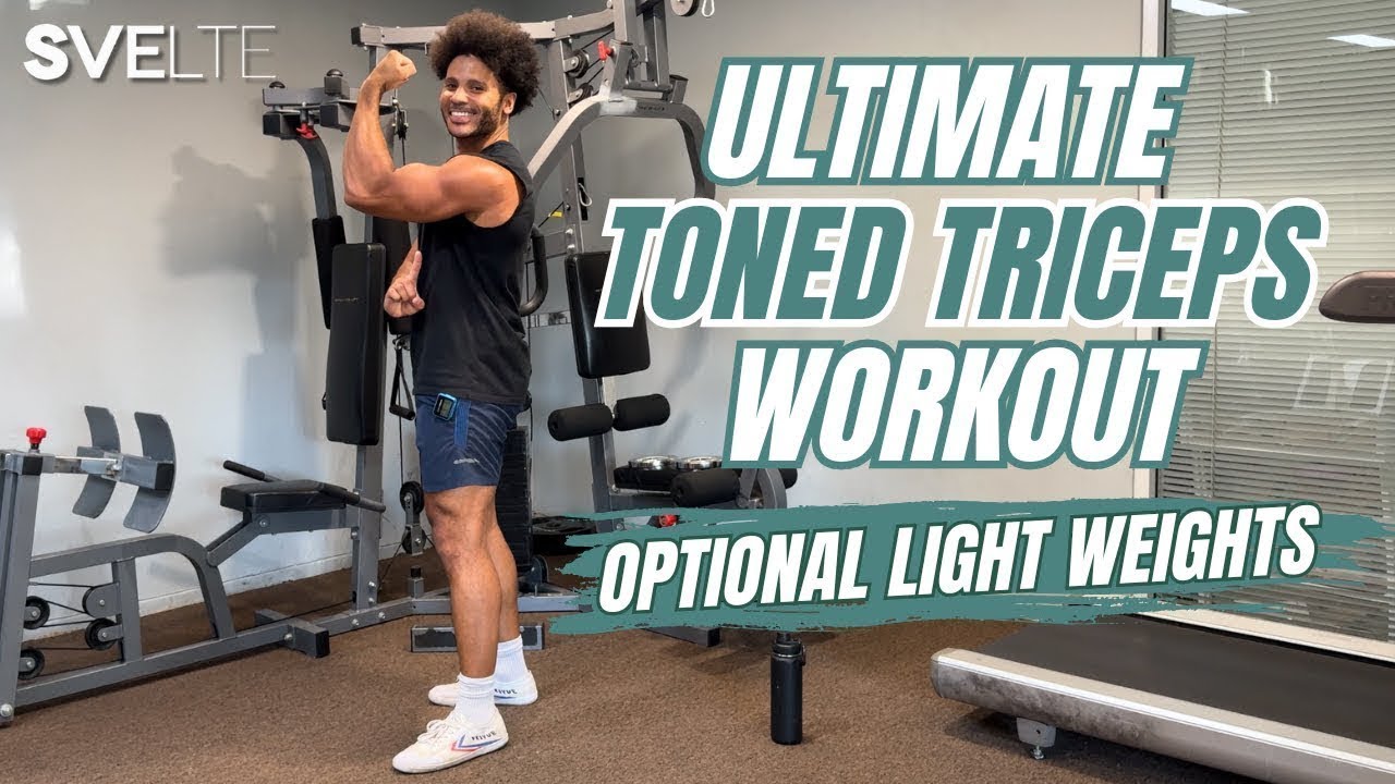 Ultimate Toned Triceps Workout (With Optional Light Weights)!