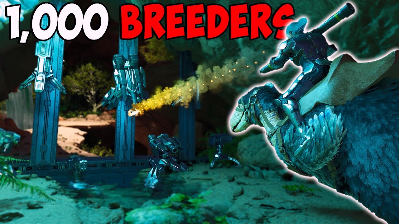 How We RAIDED A Full OASIS CAVE With 1,000 BREEDERS - Ark Small Tribes
