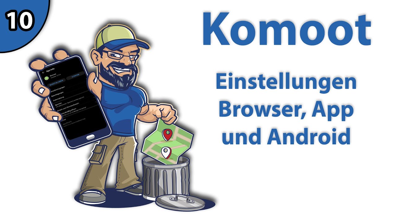 Komoot - Einstellungen im Browser, der App und in Android | Tutorial 10