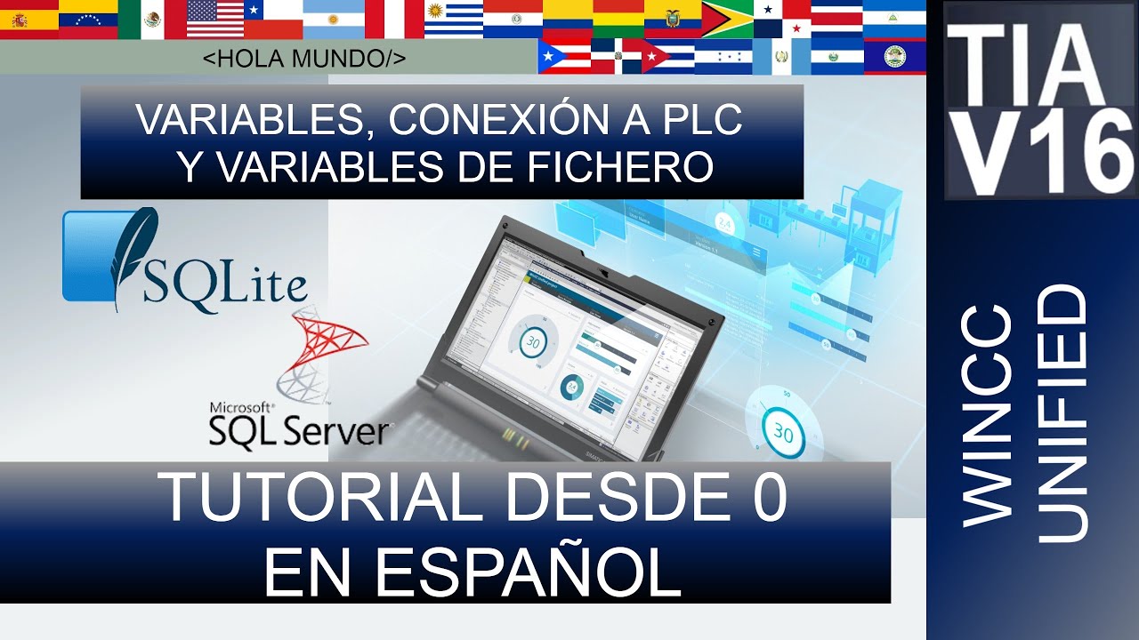 WINCC Unified #5 tipos de variables conexión al PLC, bases de datos y FICHEROS (o registros)