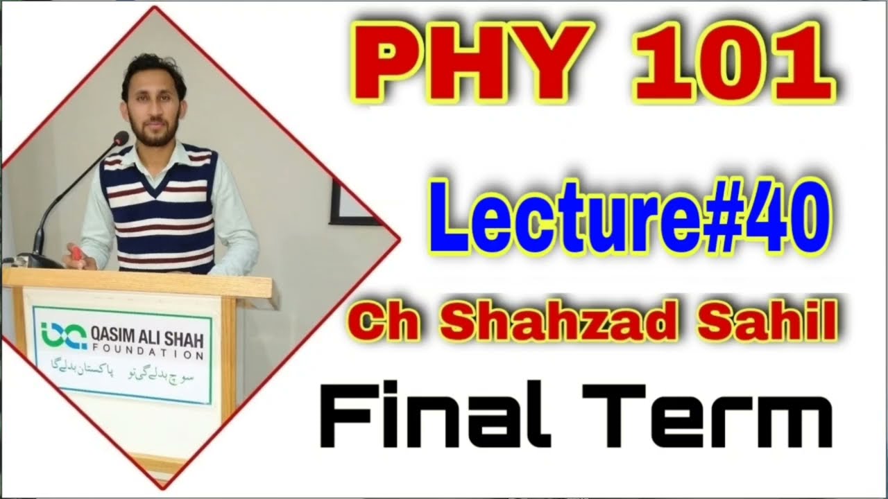 PHY101 Lecture 40 Special Theory of Relativity II | Important For Final Term 2021 | Ch Shahzad Sahil