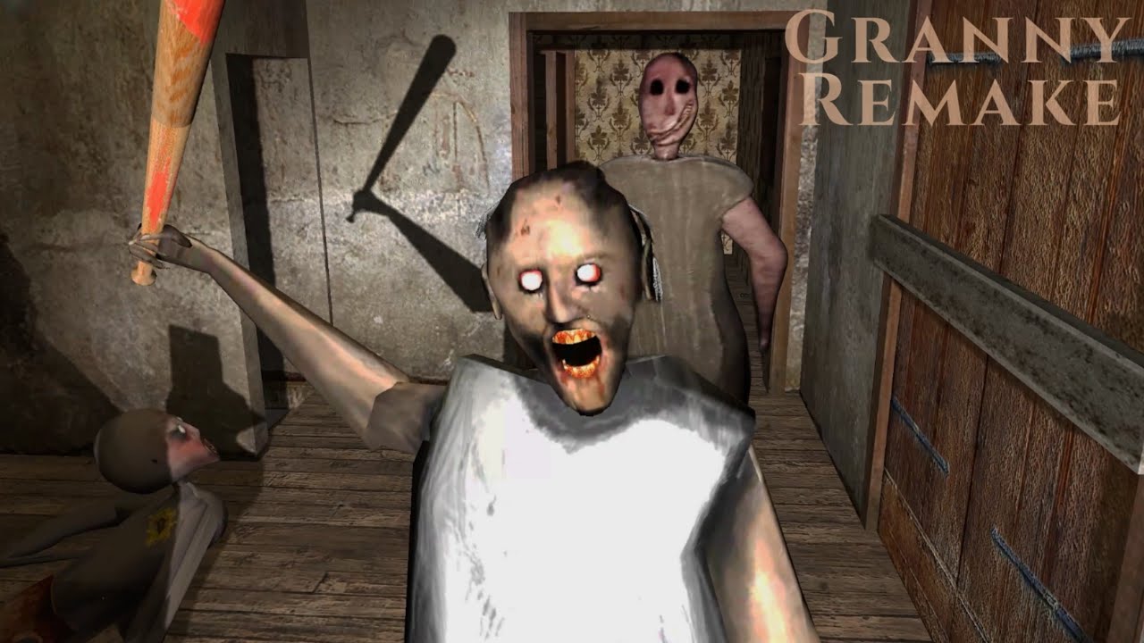 Granny and Slendrina Child visits Granny Remake House
