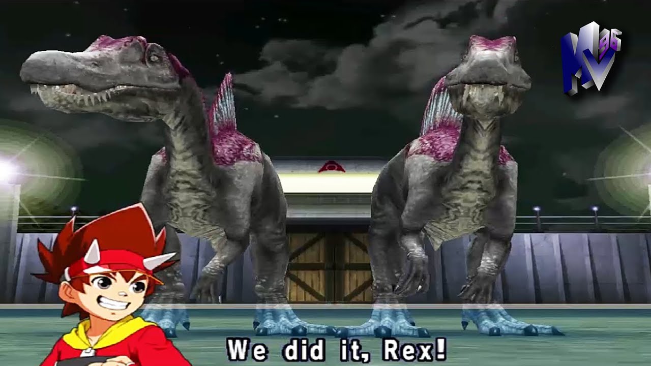 Spiny and Spinosaurus Dinosaur King Arcade Game 古代王者恐竜キング VS Alpha Fortress Hard Mode