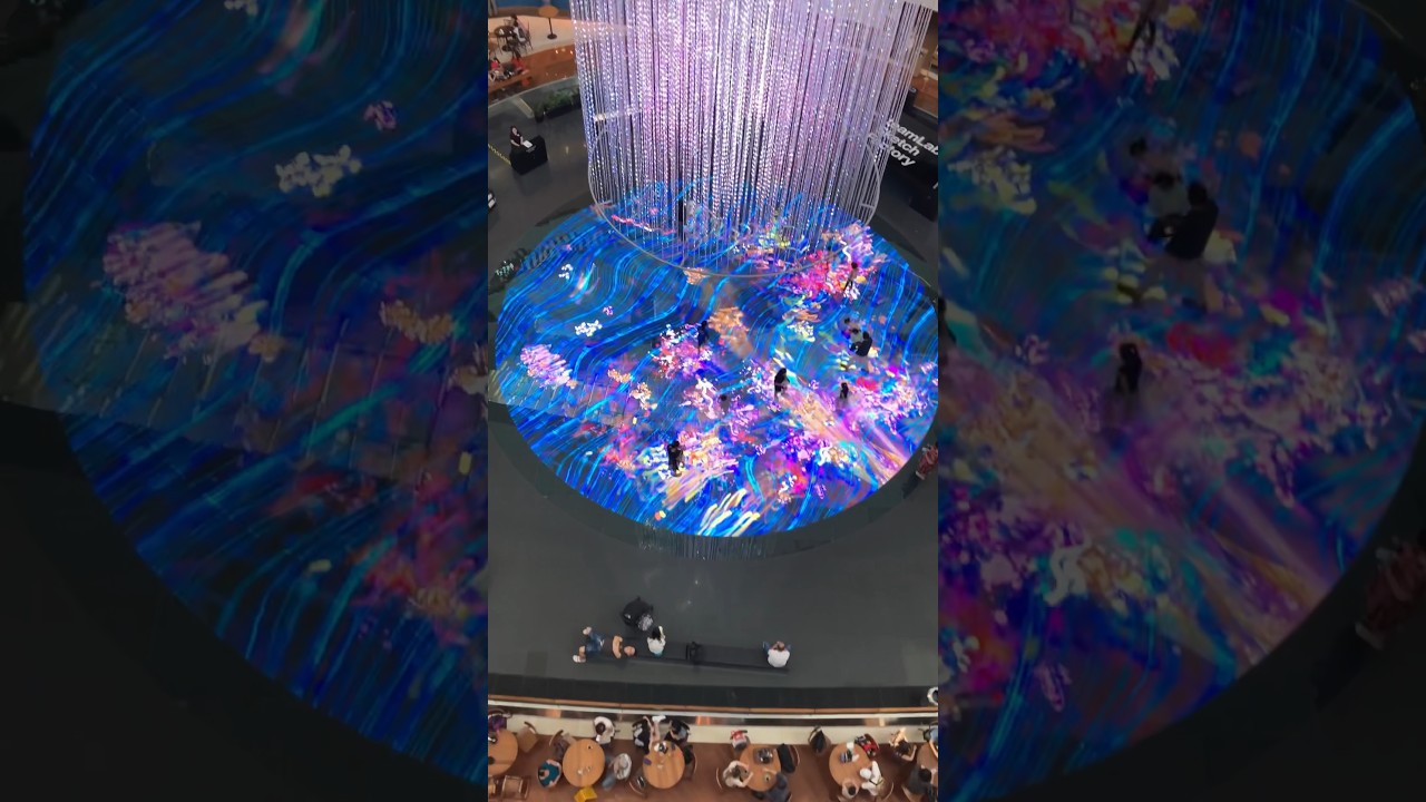 DIGITAL LIGHT CANVAS BY TEAMLAB #singapore #travel #trending #2023 #holiday #love #natural #shorts