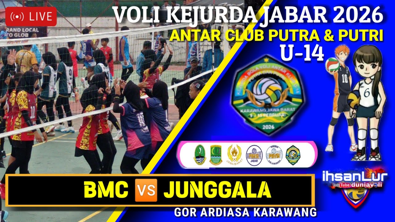 LIVE KEJURDA JABAR 2026 BMC SUKABUMI 🆚 JUNGGALA VOLI | KARAWANG