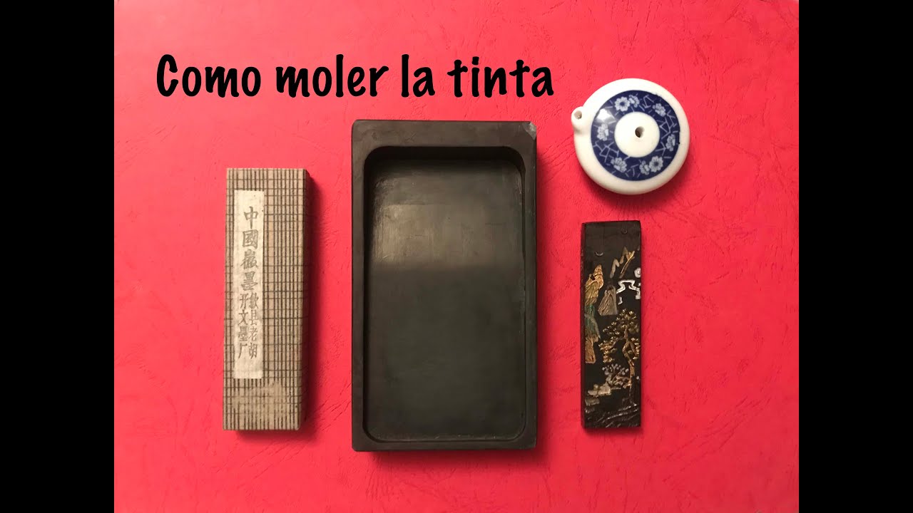 Como moler la tinta japonesa