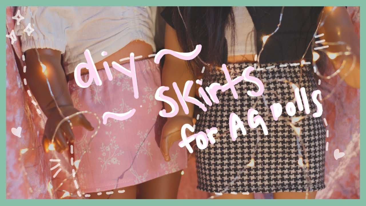 DIY SKIRTS FOR AG DOLLS | BEGINNER'S SEWING | SUPER EASY!