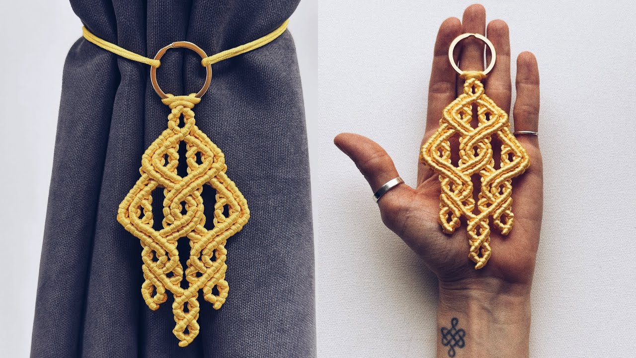 Tutorial Macrame Gold Jewelry