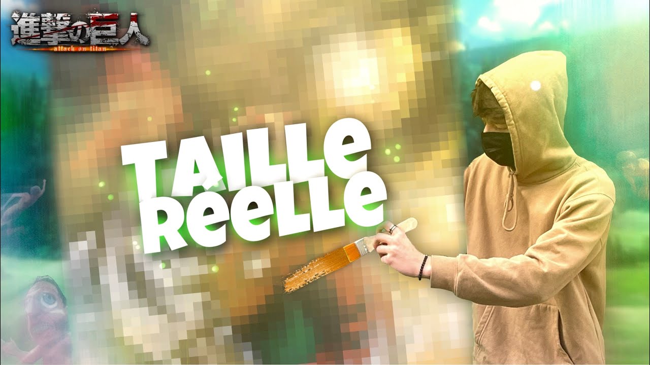 Je DESSINE un perso MANGA en TAILLE REELLE ! (Hard challenge)
