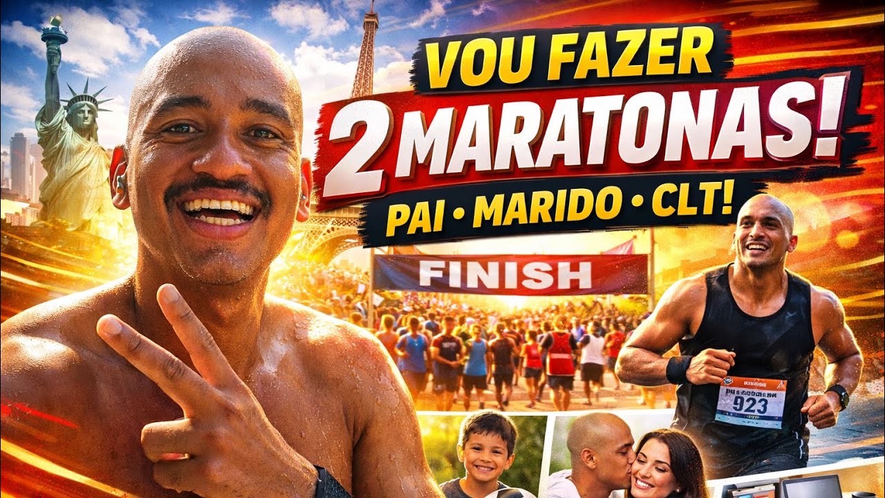 🏃🏽‍♂️ Vou correr 2 MARATONAS sendo pai, marido e trabalhador CLT. Será que dá?