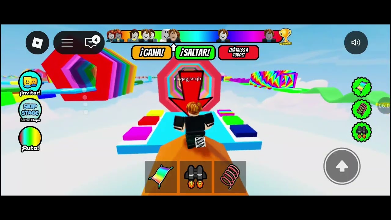 Jugando Roblox
