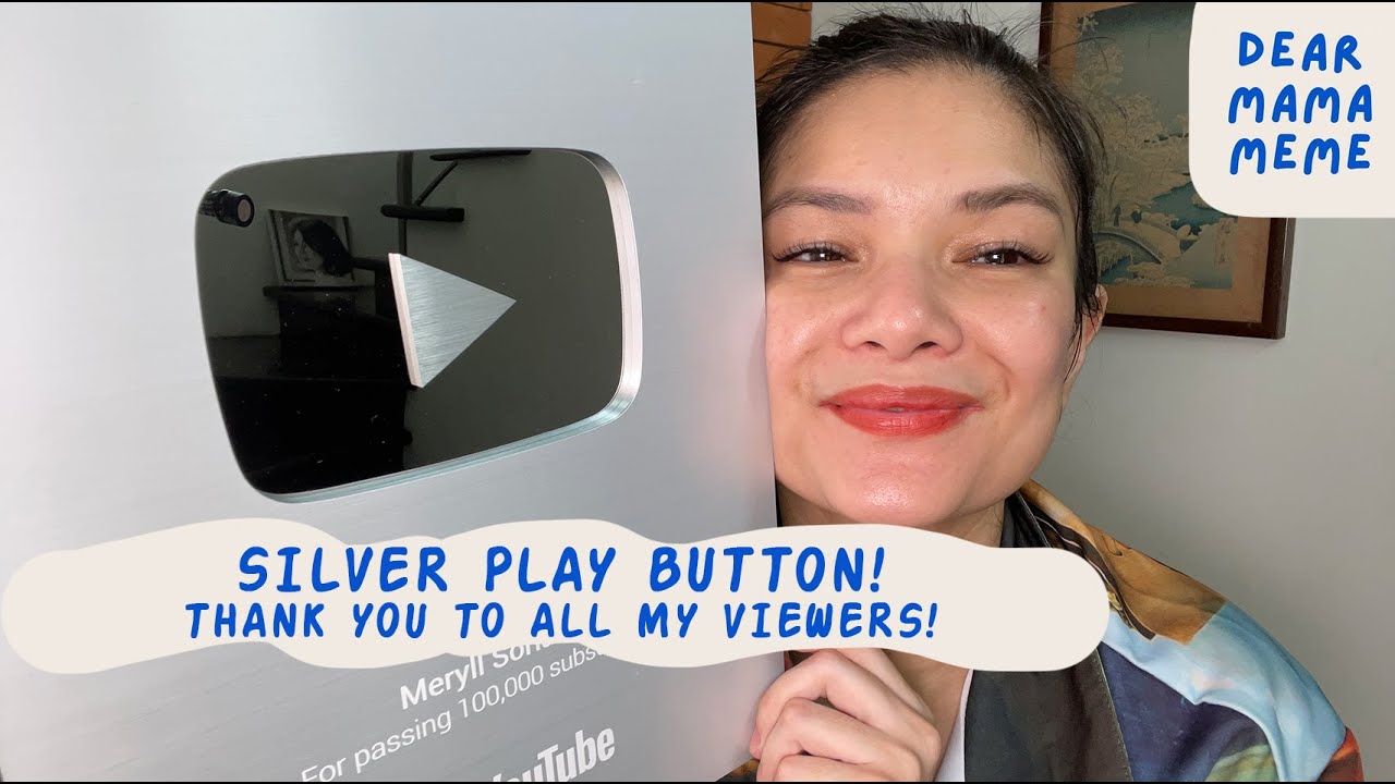 Unboxing My Silver Play Button + Important Announcement | Dear Mama Meme