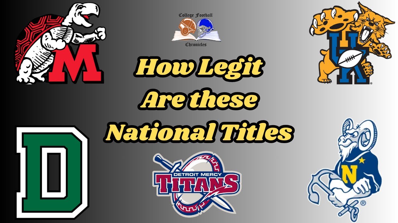 How Legit Are These National Title Claims? (Tier Ranking)