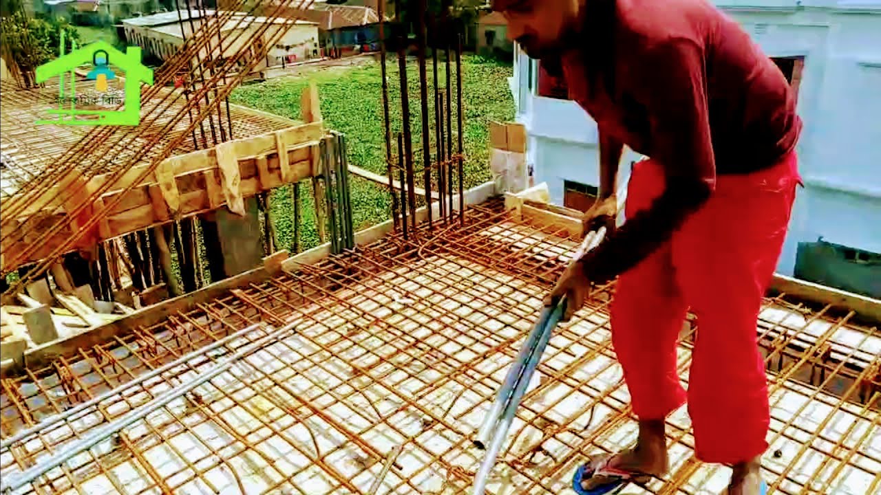 ছাদে কিভাবে ইলেকট্রিক পাইপ ওয়ারিং এর কাজ করতে হয়,How to do electric pipe wiring on the roof
