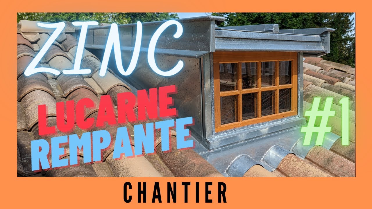 Habillage de lucarne rampante en ZINC #1/4