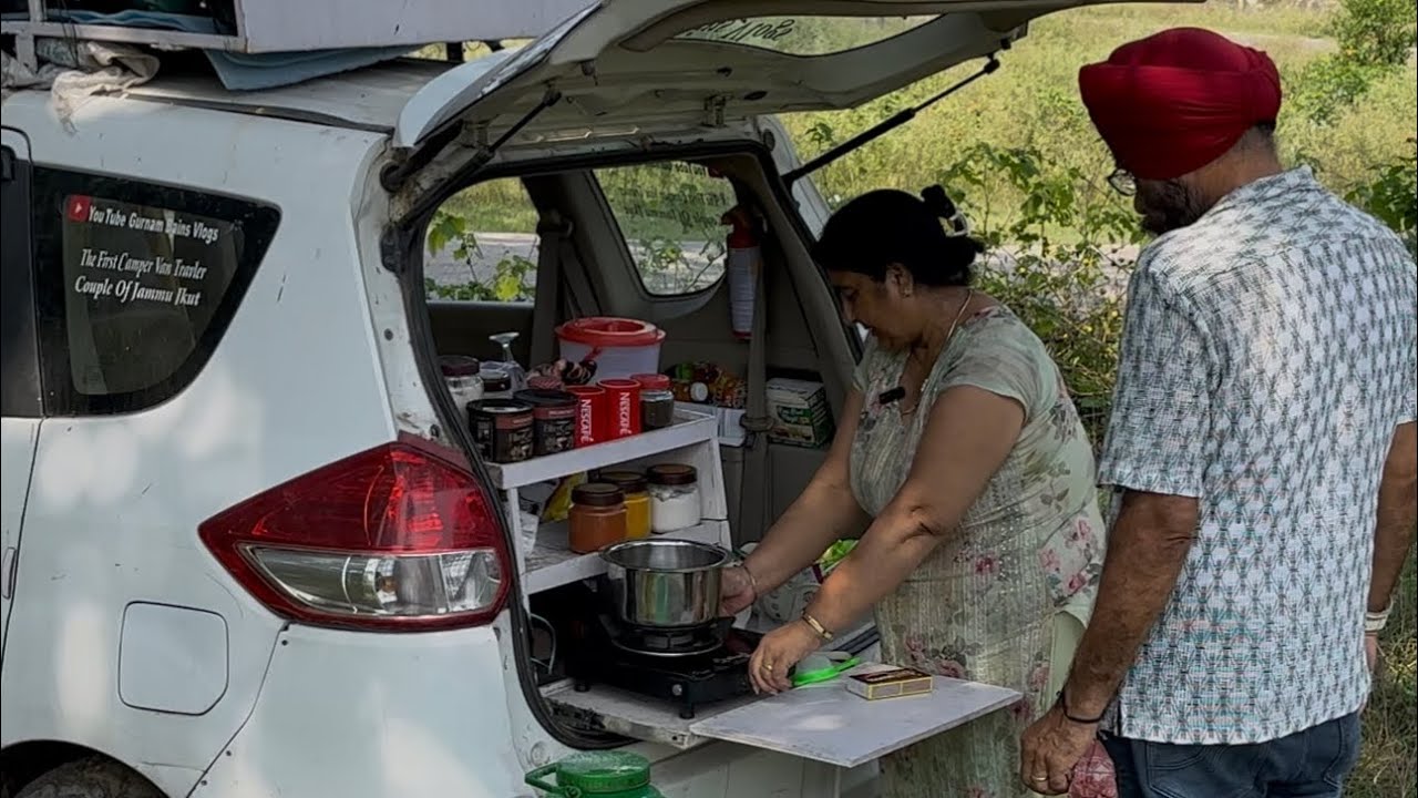 21,09,2025 Day camping || near Jammu || we made halwa puri paneer ki sabzi .