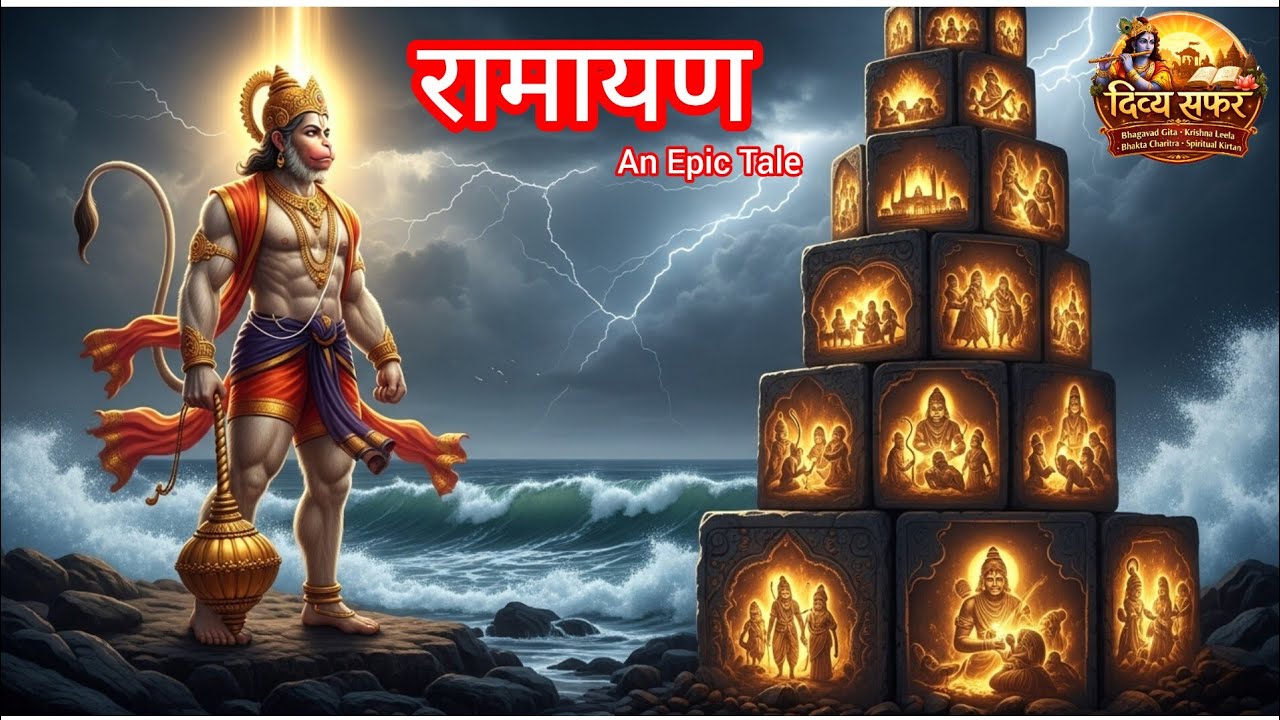 जब हनुमान जी ने अपनी लिखी रामायण समुद्र में फेंक दी   | Untold Story #ramayan #divyasafar #shortfilm