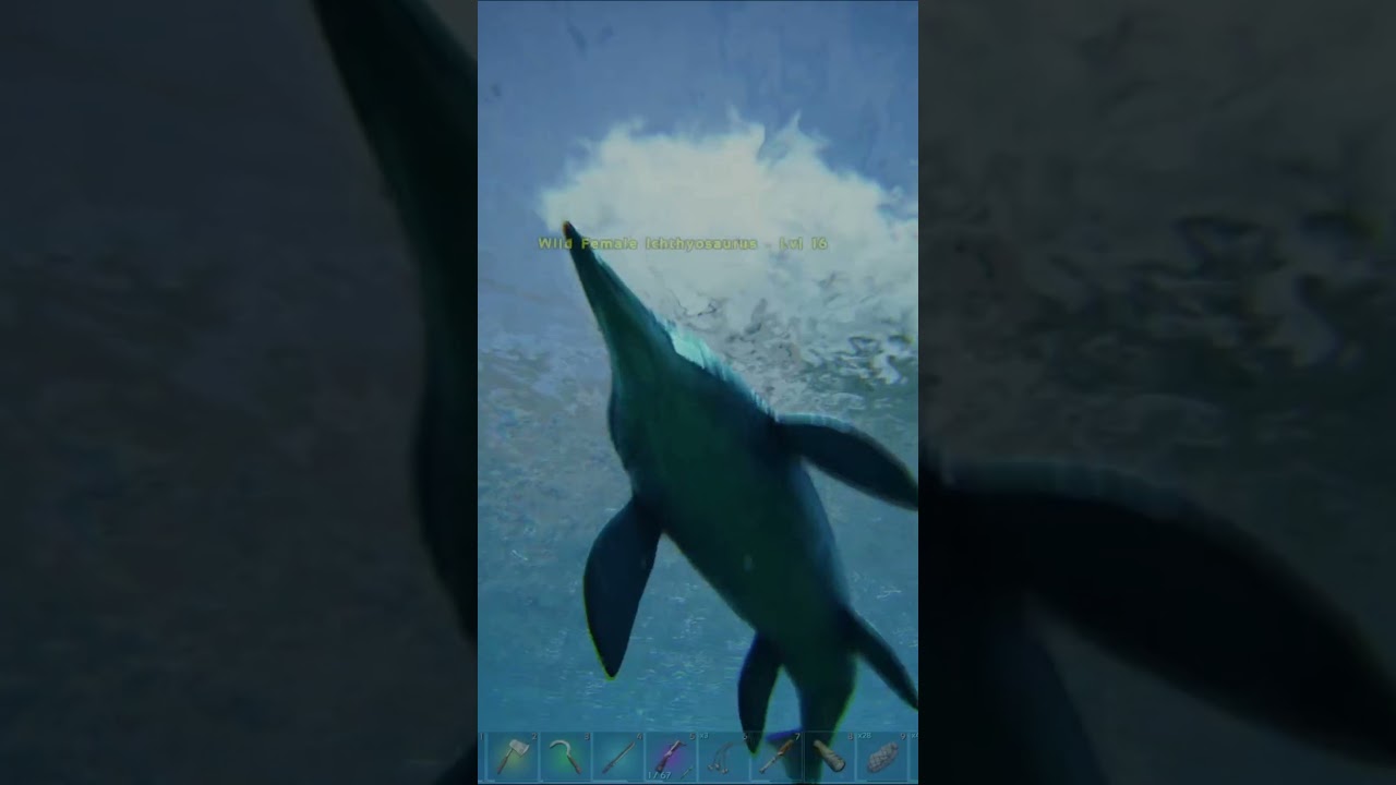 How To Tame An Ichthyosaurus In Ark Survival Evolved #shorts #ark