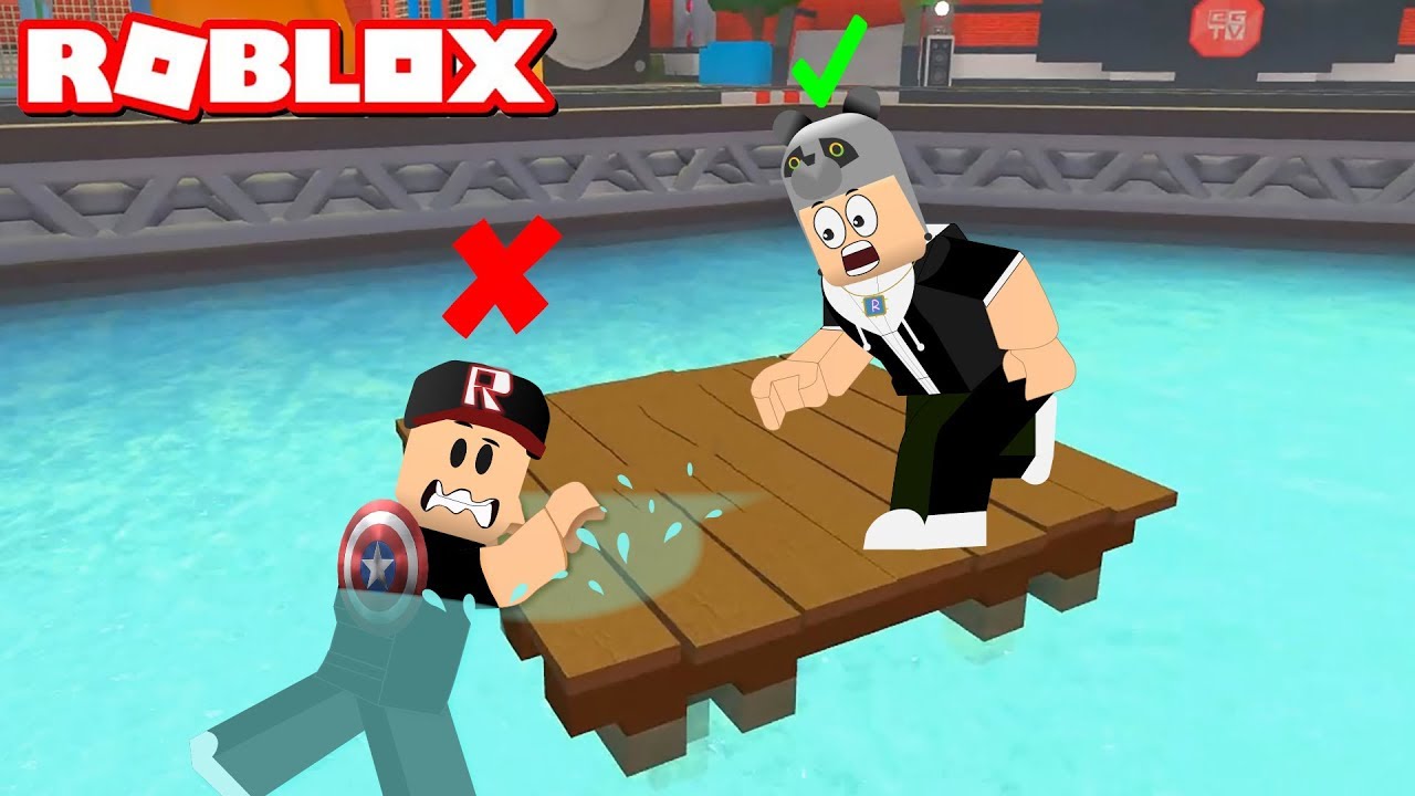 Suya Düşersen Kaybedersin! Minik Oyunlar Zamanı - Panda ile Roblox Ethan Gamer Minigames