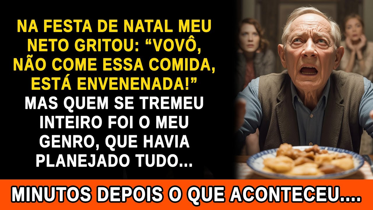 Na festa de natal, meu neto gritou: 