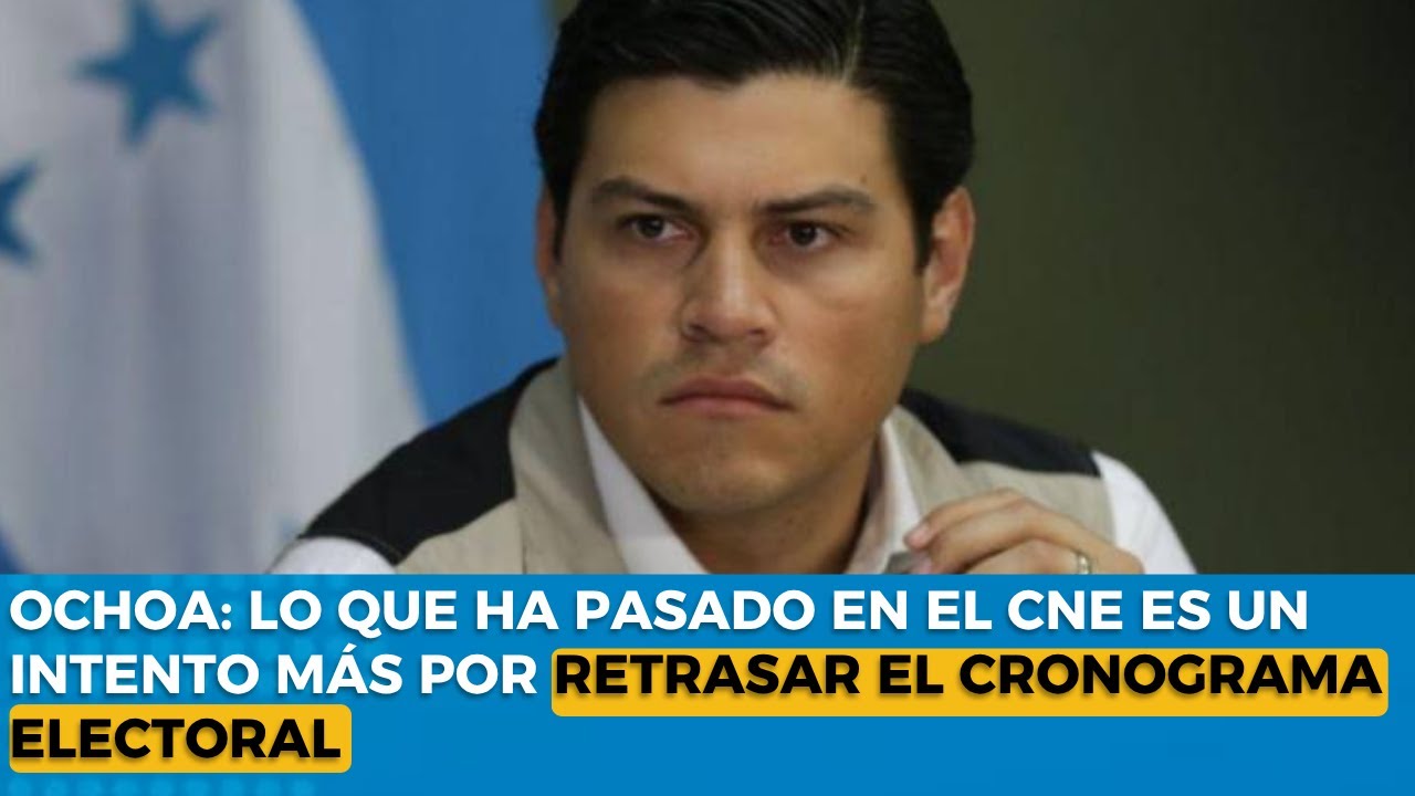 Marlon Ochoa: Lo que ha pasado en el CNE es un intento m&aacute;s por retrasar el cronograma Electoral