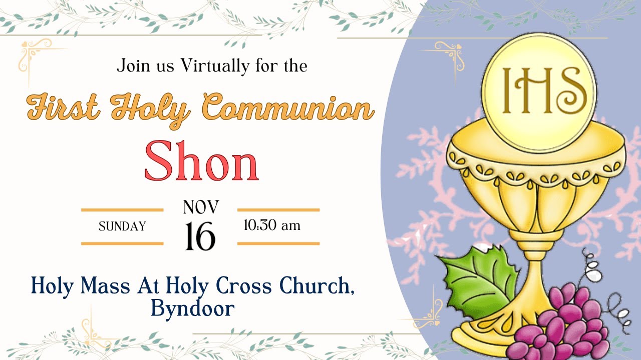 First Holy Communion of Shon | Holy Mass | 16.11.2025 | Holy Cross Church, Byndoor