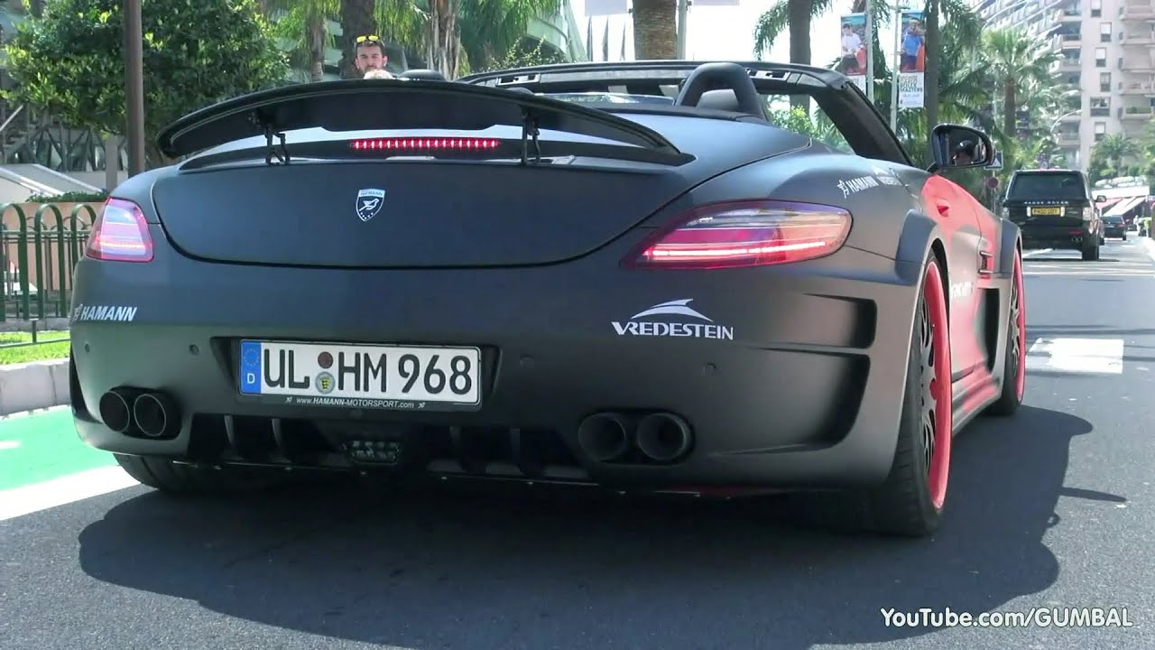 Hamann Hawk SLS AMG Roadster - Exciting Ride in Monaco!