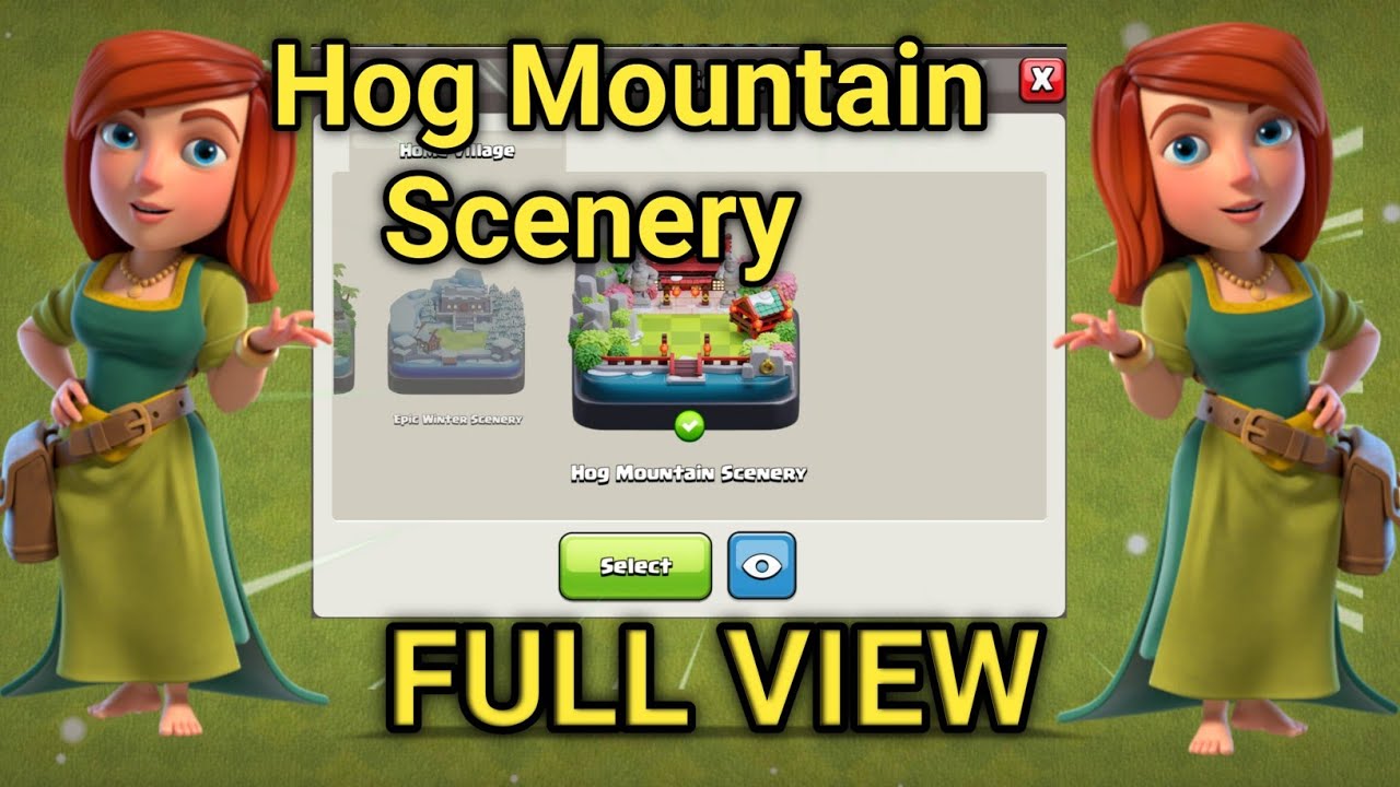 FULL VIEW OF HOG MOUNTAIN SCENERY | Clash Of Clans | Coc | Clash With Noobs
