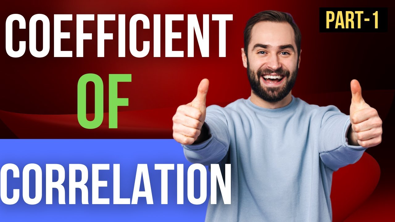 Coefficient of Correlation #finalysis #correlationcoefficient #correlation #karlpearson #statistics