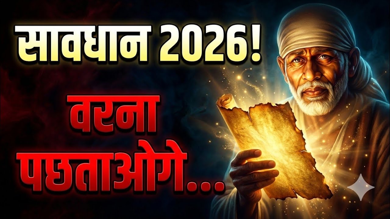 सावधान 2026! साईं बाबा का 1 गुप्त संदेश – आज नहीं समझा तो जीवन भर पछताओगे | Sai Baba Massage