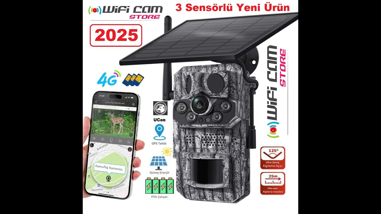 3 Sensörlü Sim kartlı Fotokapan Kurulumu