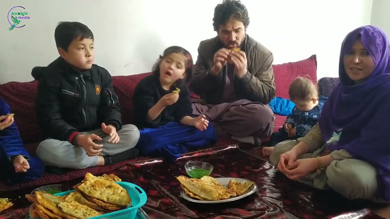 یک دور همی قشنگ با غذایی هوسانه وطنی خوش مزه #hazaragi