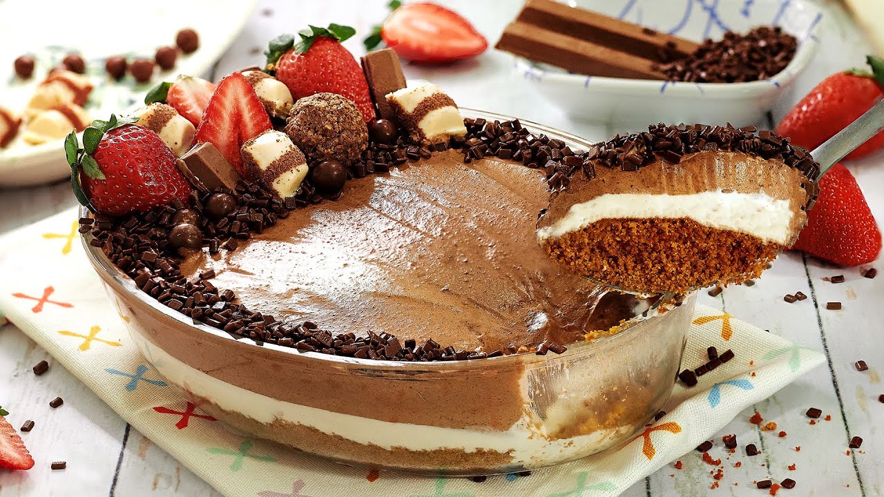 FA&Ccedil;A CHOCONOFFE DE TRAVESSA, A TORTA MOUSSE INFAL&Iacute;VEL PARA QUALQUER MOMENTO