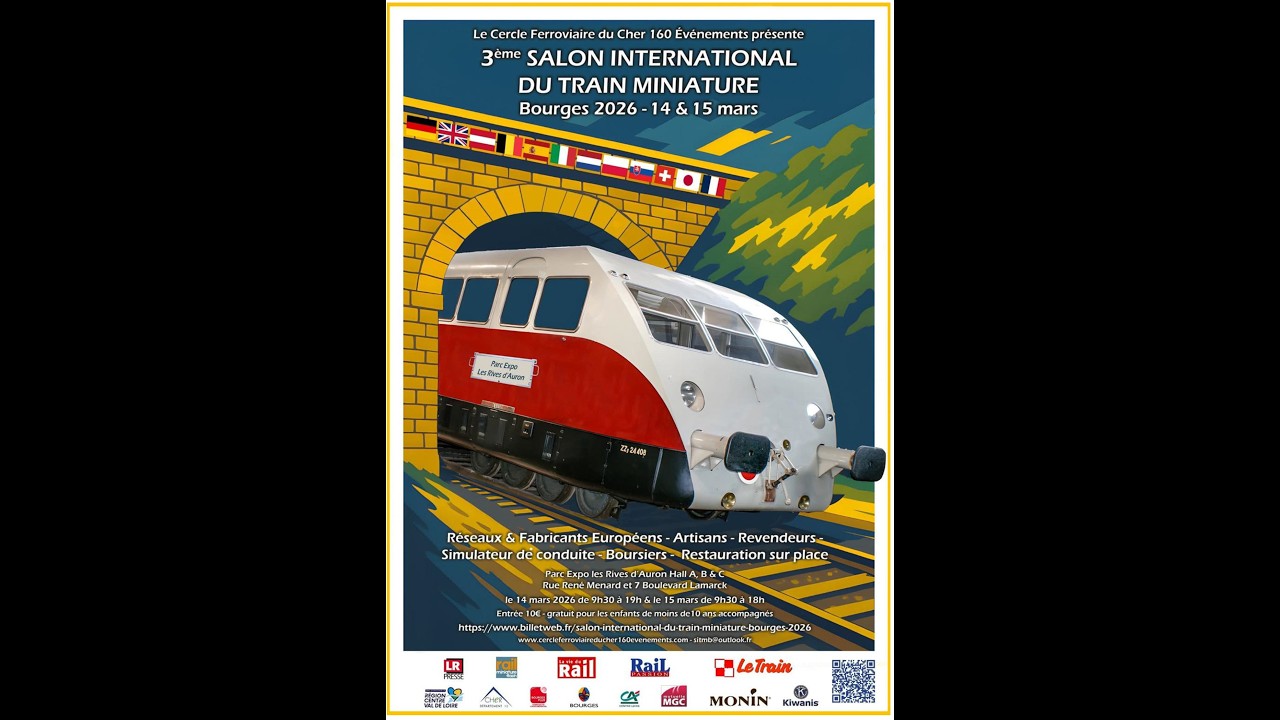 Troisième Salon international du train miniature Bourges 2026