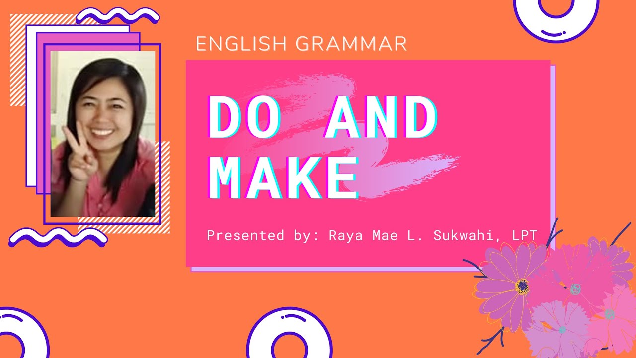 DO and MAKE|ENGLISH GRAMMAR