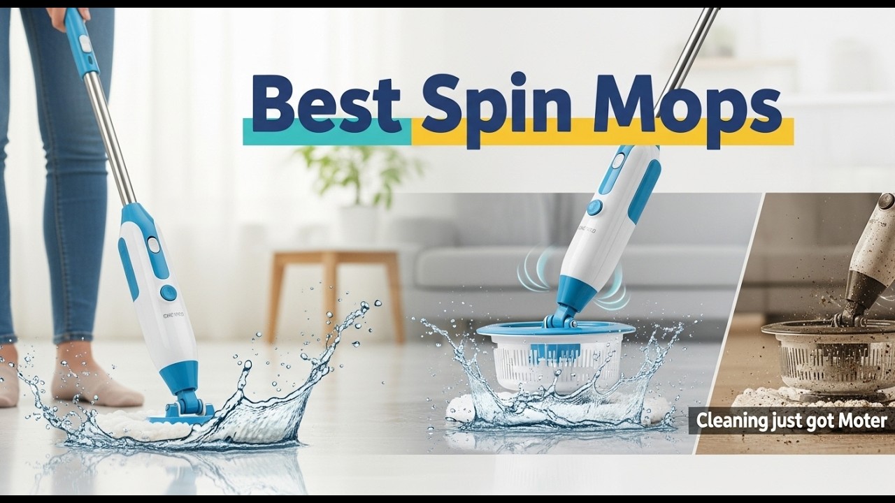 The Top 5 Spin Mops You Need To Know About NOW!