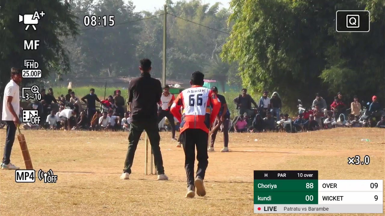 CHOREYA BATTING VIDEO semi final match live