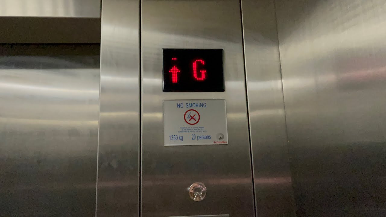 Schindler 5400AP elevator at SM Jazz Mall, Makati, Philippines